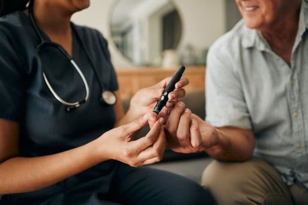 finger prick diabetes