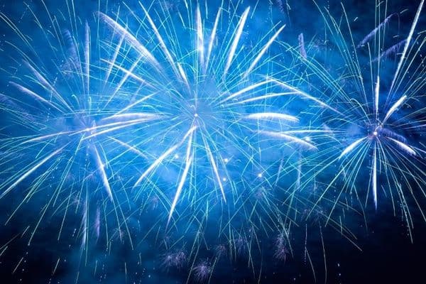 fireworks black sky
