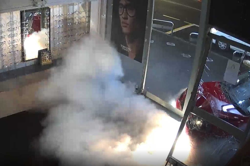 Optometrist’s ram-raid warning