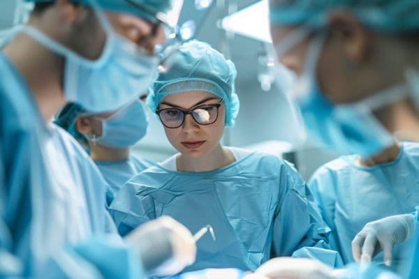 woman leading ophthalmology surgery online