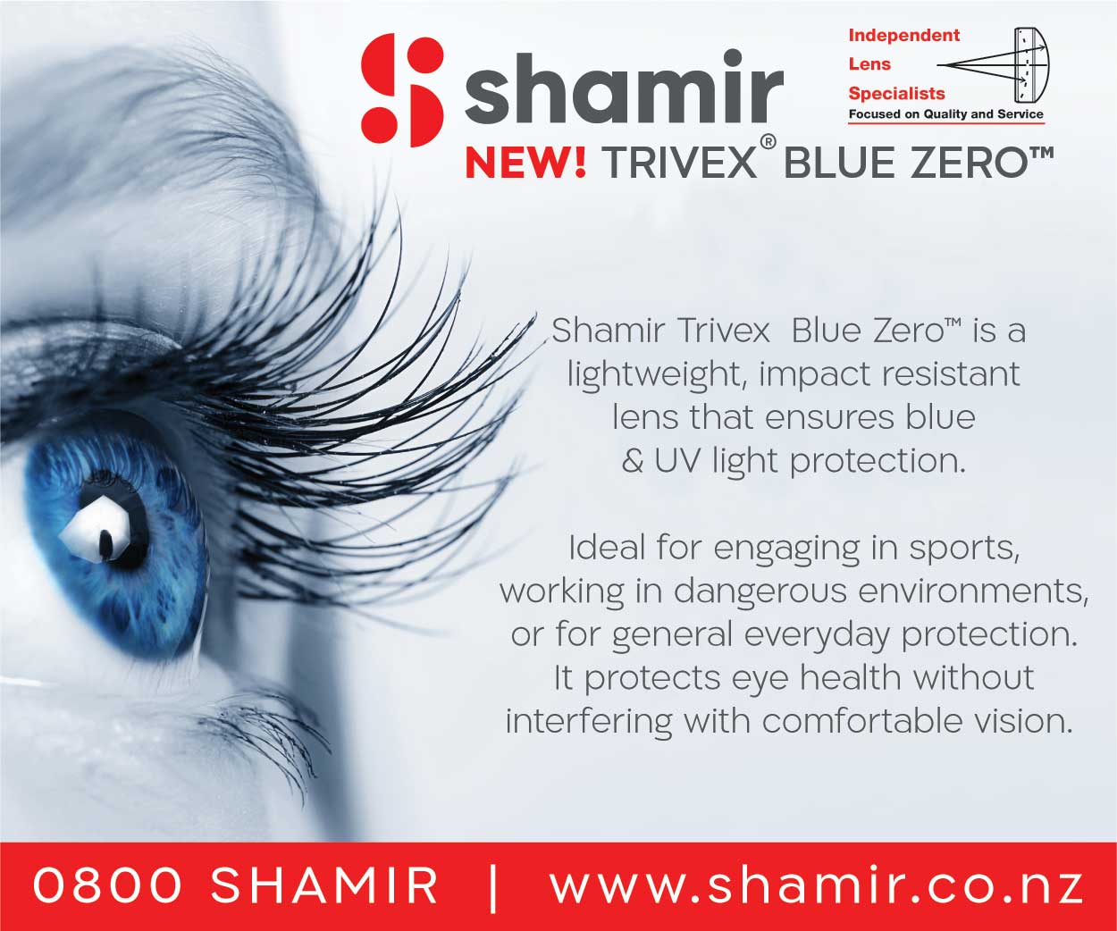 Shamir improved occupational lens eyeonoptics